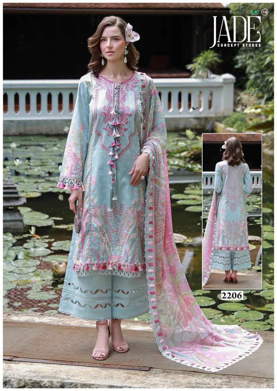 Jade Bin Saeed Heavy Luxury Vol 22 Cotton Dress Material 6 pcs Catalog 