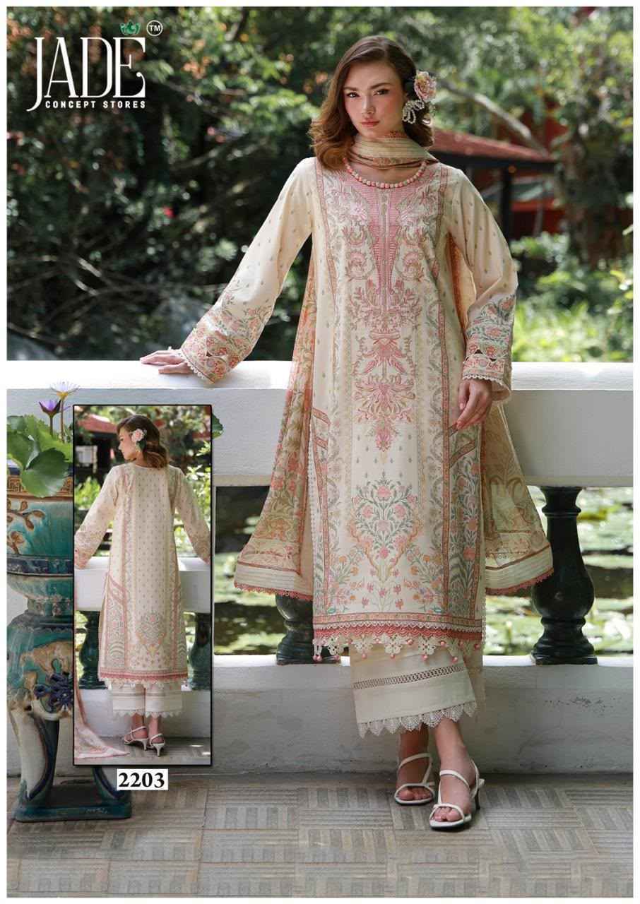 Jade Bin Saeed Heavy Luxury Vol 22 Cotton Dress Material 6 pcs Catalog 
