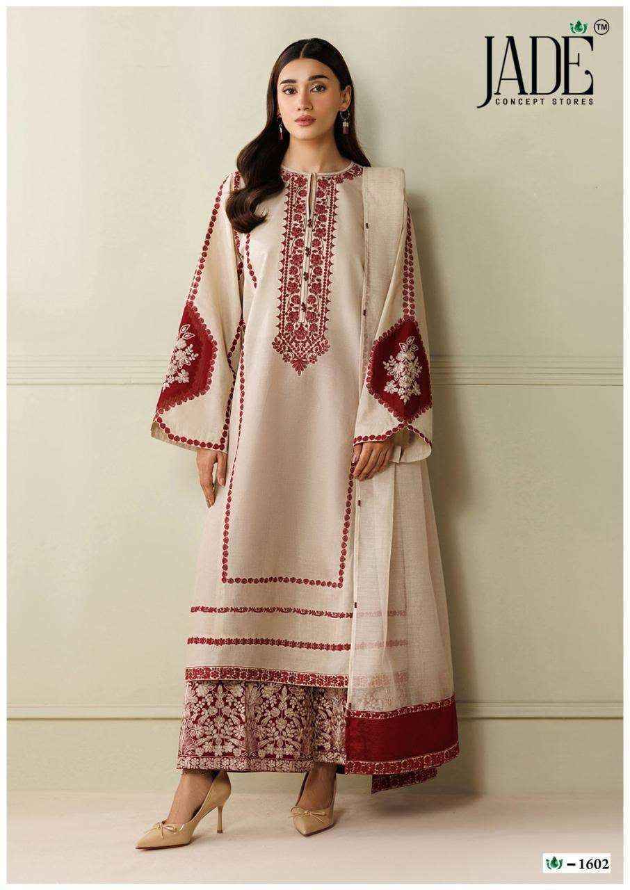 Jade Crimson Vol 16 Lawn Cotton Dress Material 6 pc Catalogue