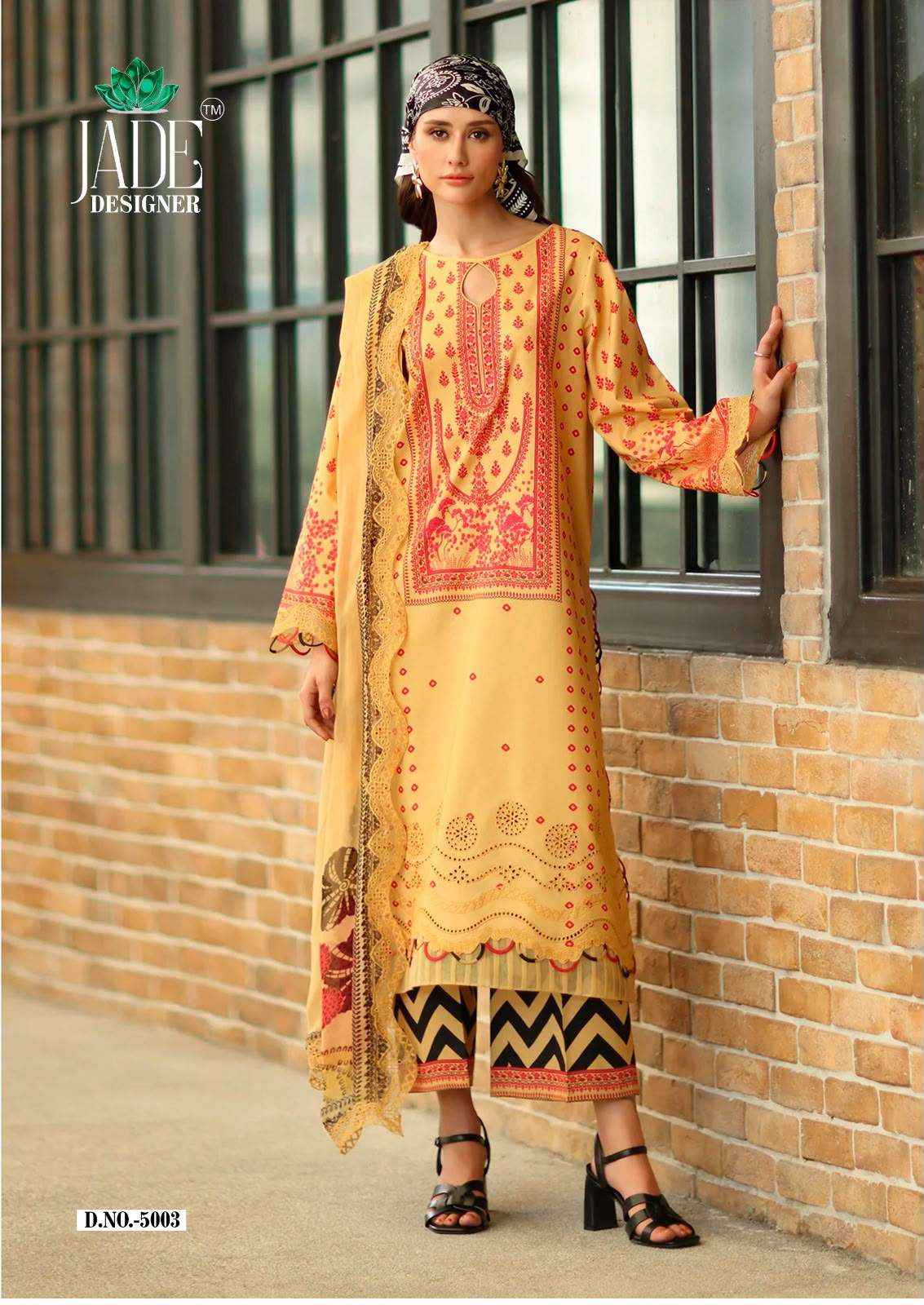 Jade Noor Ahmed Vol 5 Printed Karachi Cotton Dress Material 6 Pcs Catalogue