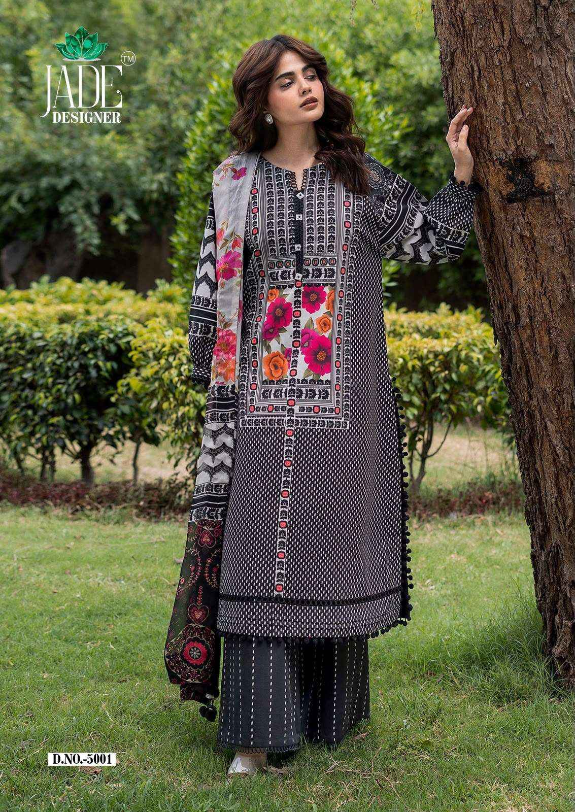 Jade Noor Ahmed Vol 5 Printed Karachi Cotton Dress Material 6 Pcs Catalogue