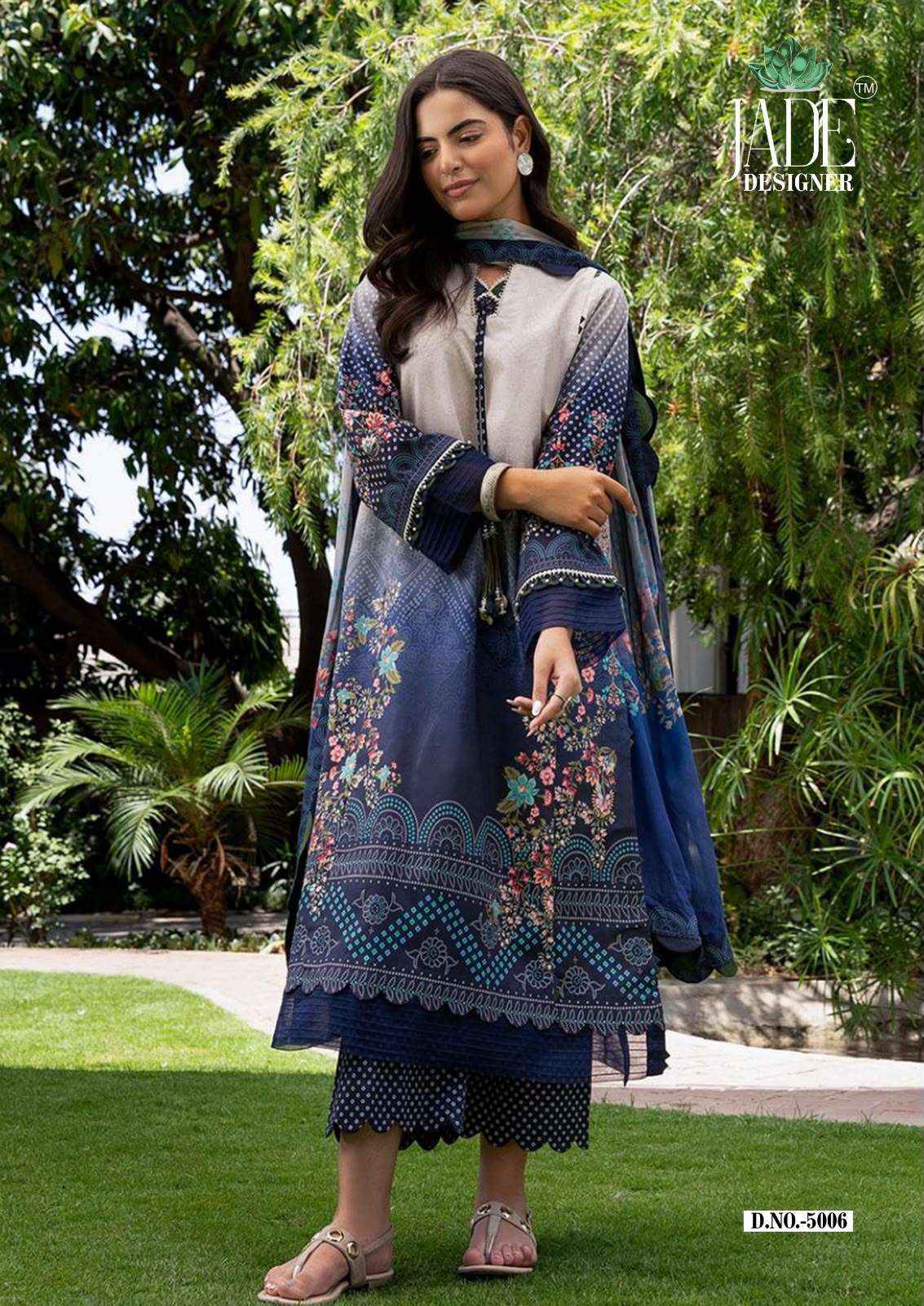Jade Noor Ahmed Vol 5 Printed Karachi Cotton Dress Material 6 Pcs Catalogue