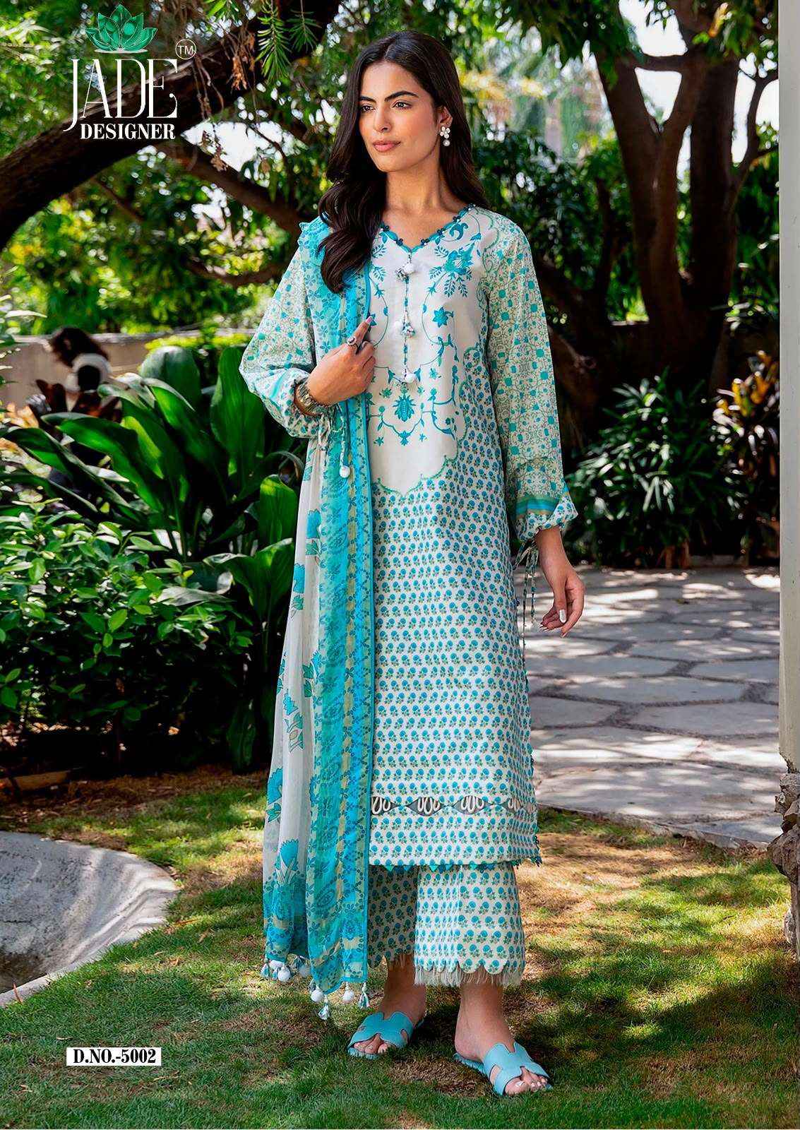 Jade Noor Ahmed Vol 5 Printed Karachi Cotton Dress Material 6 Pcs Catalogue
