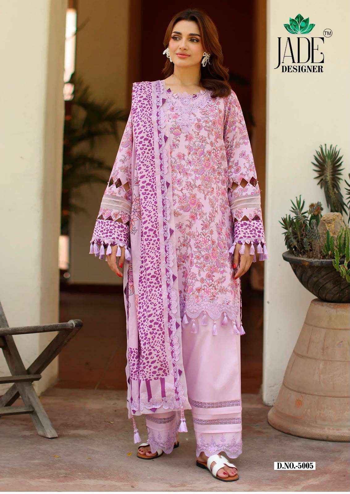 Jade Noor Ahmed Vol 5 Printed Karachi Cotton Dress Material 6 Pcs Catalogue
