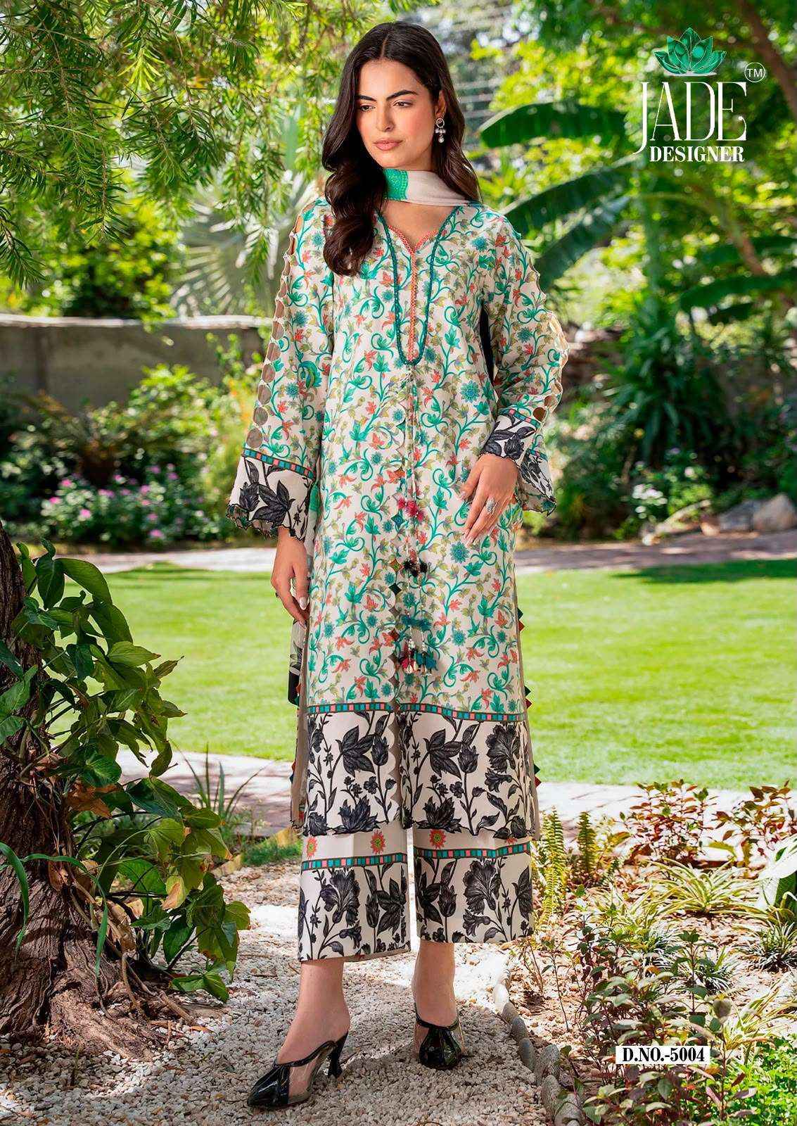 Jade Noor Ahmed Vol 5 Printed Karachi Cotton Dress Material 6 Pcs Catalogue