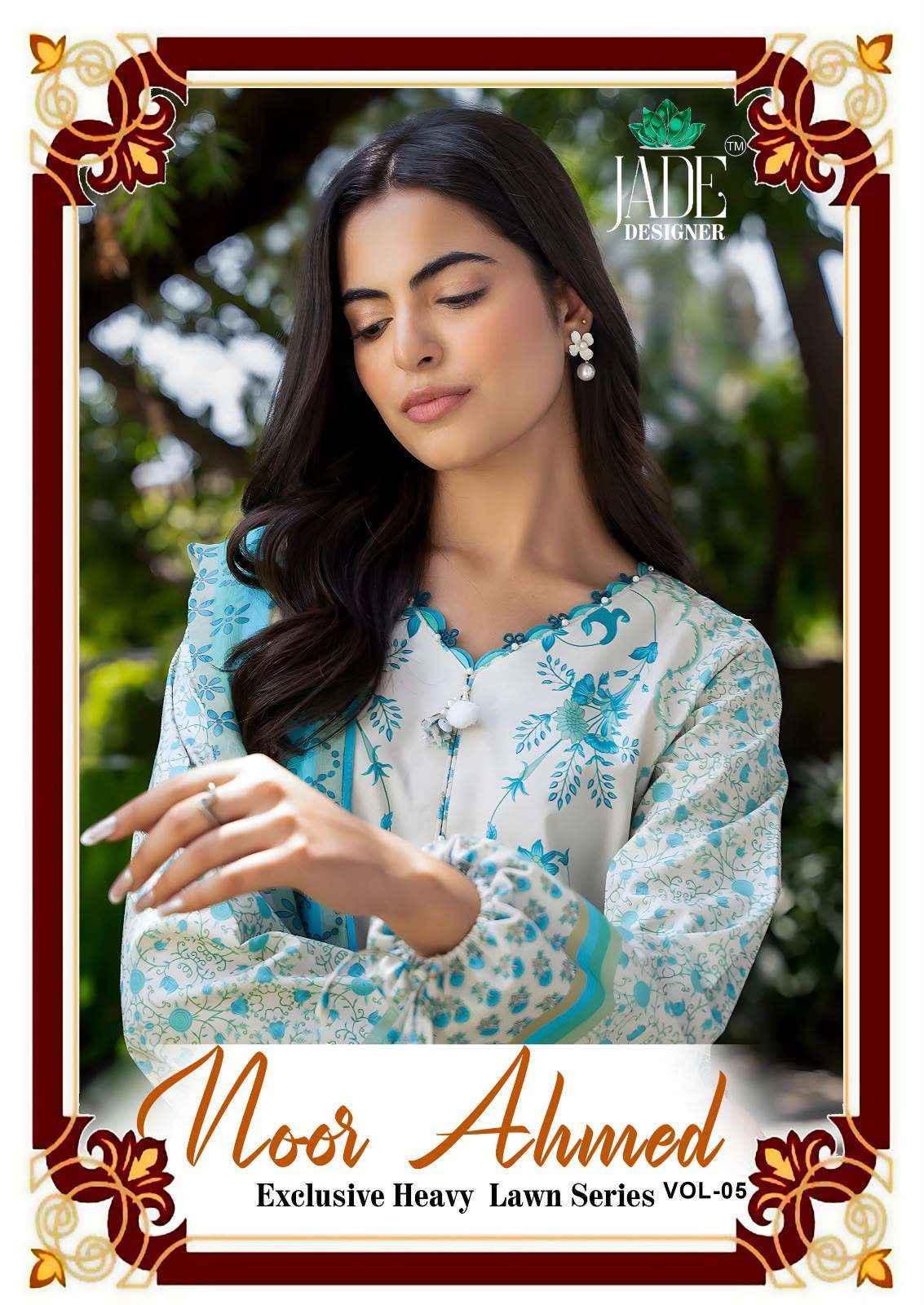 Jade Noor Ahmed Vol 5 Printed Karachi Cotton Dress Material 6 Pcs Catalogue