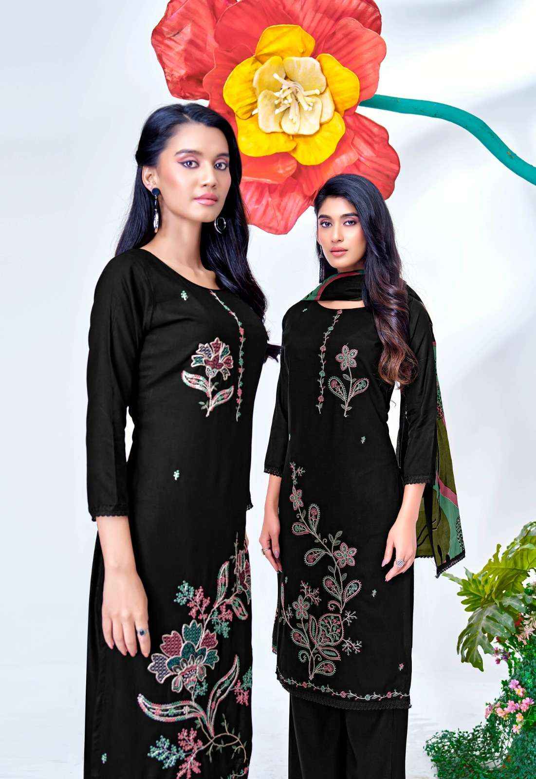 Jt Black Mango Vol 21 Fancy Rayon Dress Material 5 Pcs Catalog 