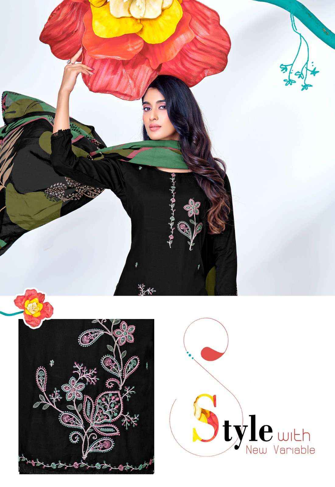Jt Black Mango Vol 21 Fancy Rayon Dress Material 5 Pcs Catalog 