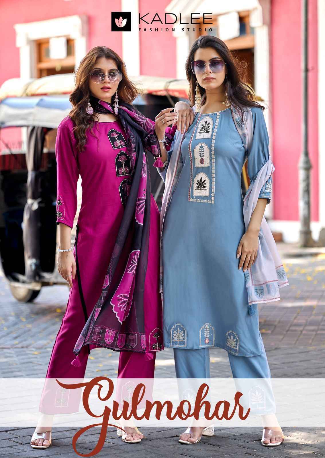 Kadlee Gulmohar Rayon Kurti Combo Wholesale Online 4 pcs Catalogue