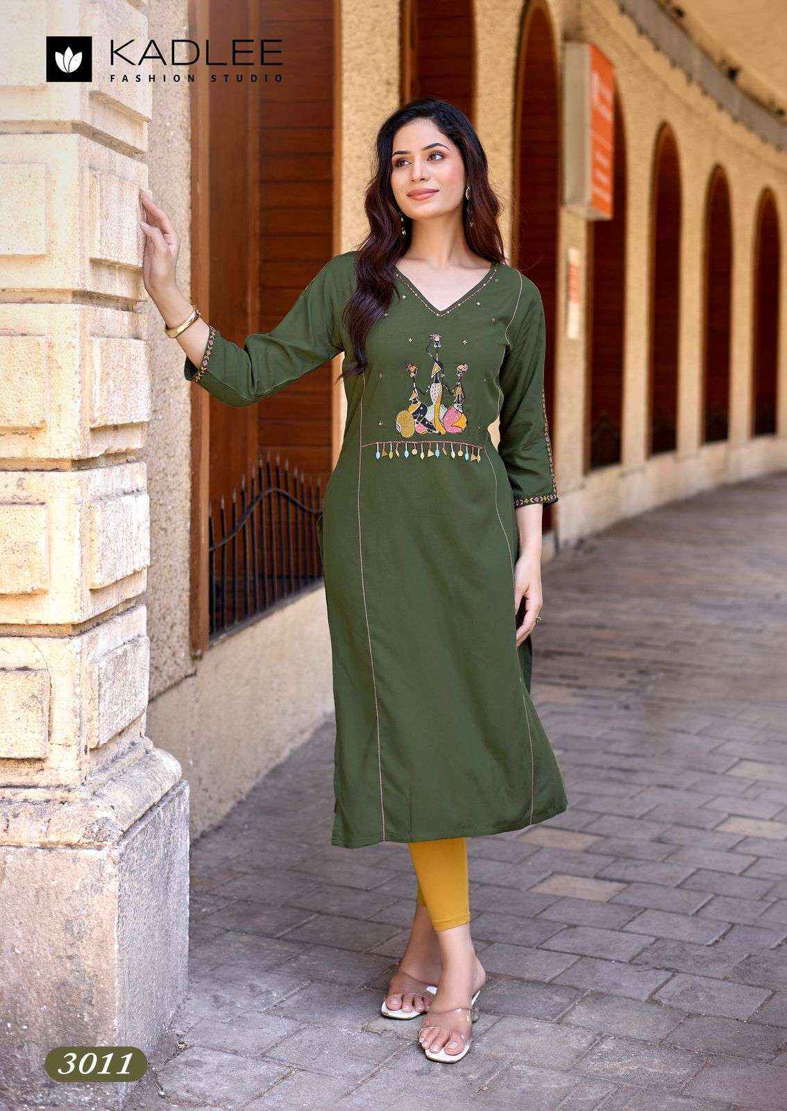 Kadlee Yashvi Vol 2 Reyon Kurti At Wholesale Price 6 Pcs Catalog
