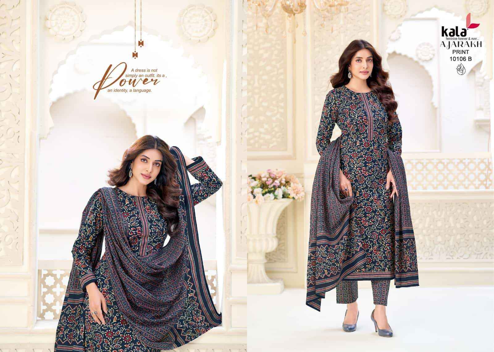 Kala Ajarakh Vol 1 Pure Cotton Dress Material 12 Pcs Catalog With Price