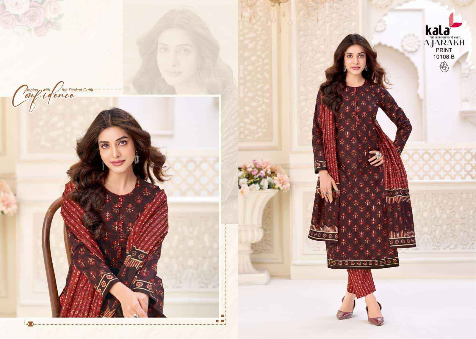 Kala Ajarakh Vol 1 Pure Cotton Dress Material 12 Pcs Catalog With Price