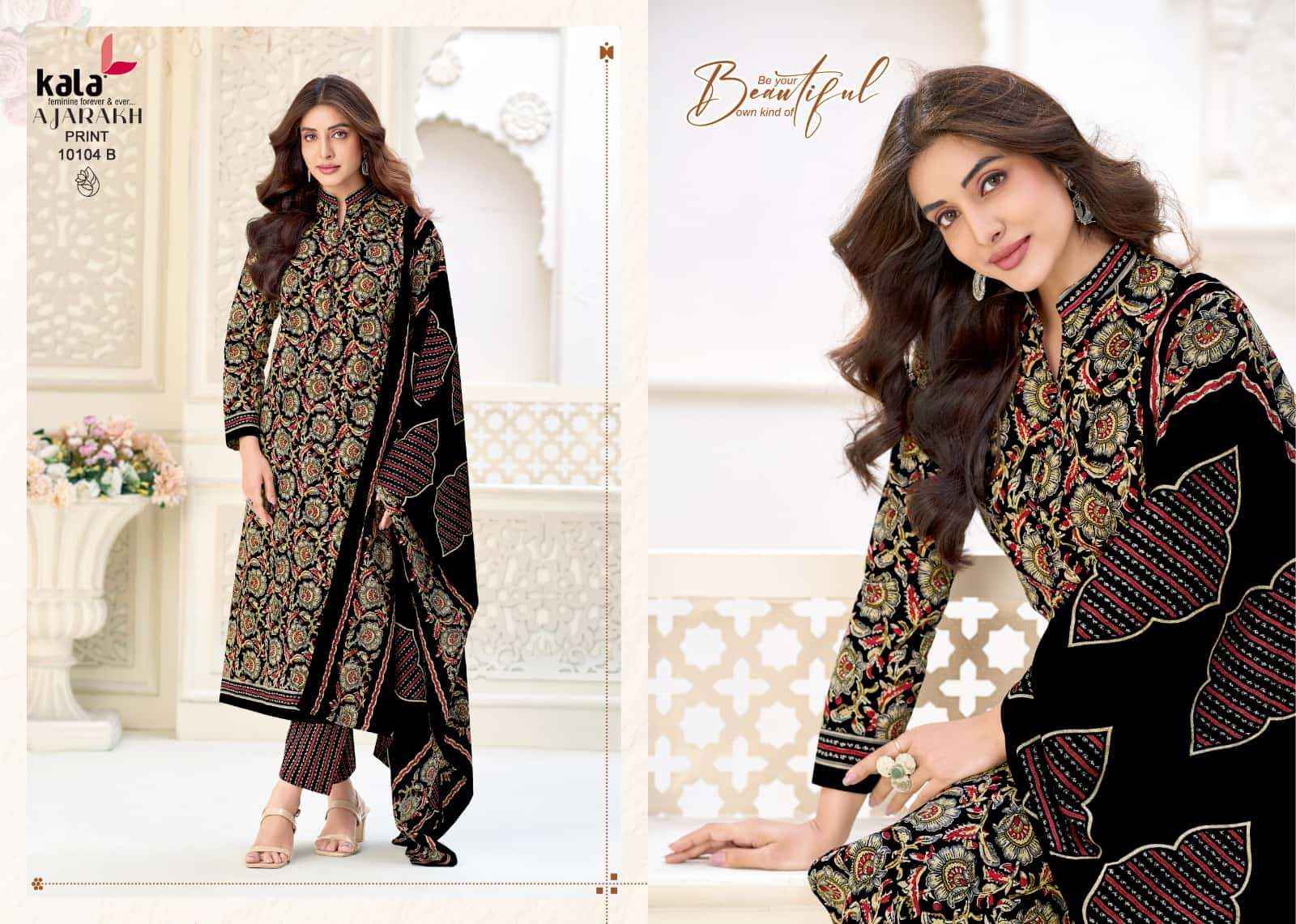 Kala Ajarakh Vol 1 Pure Cotton Dress Material 12 Pcs Catalog With Price
