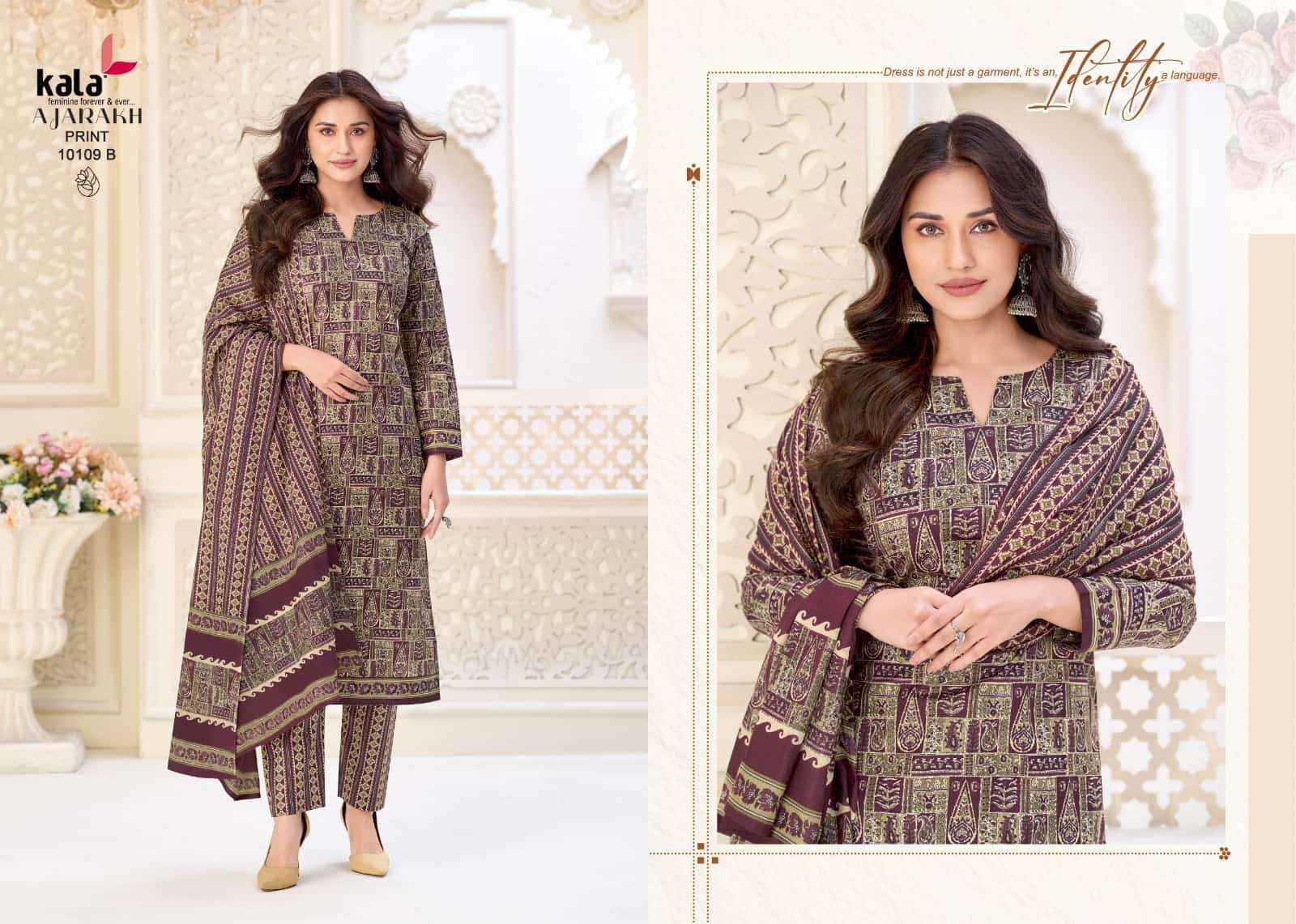 Kala Ajarakh Vol 1 Pure Cotton Dress Material 12 Pcs Catalog With Price