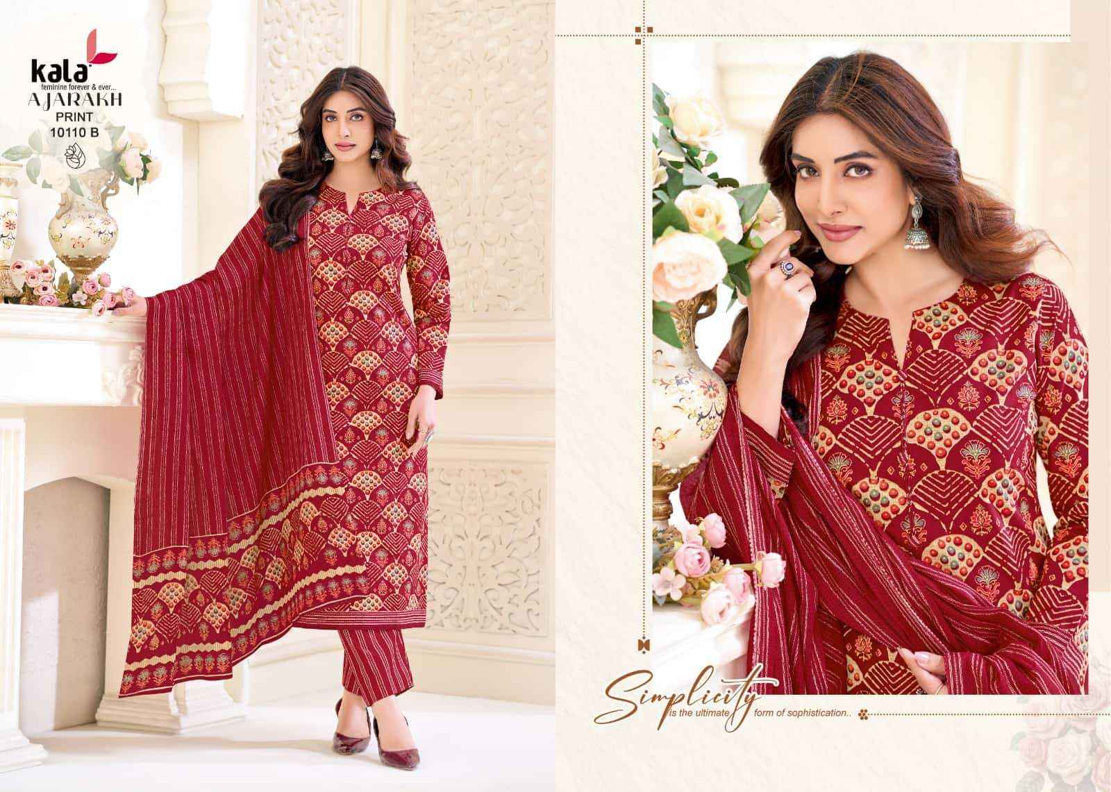 Kala Ajarakh Vol 1 Pure Cotton Dress Material 12 Pcs Catalog With Price