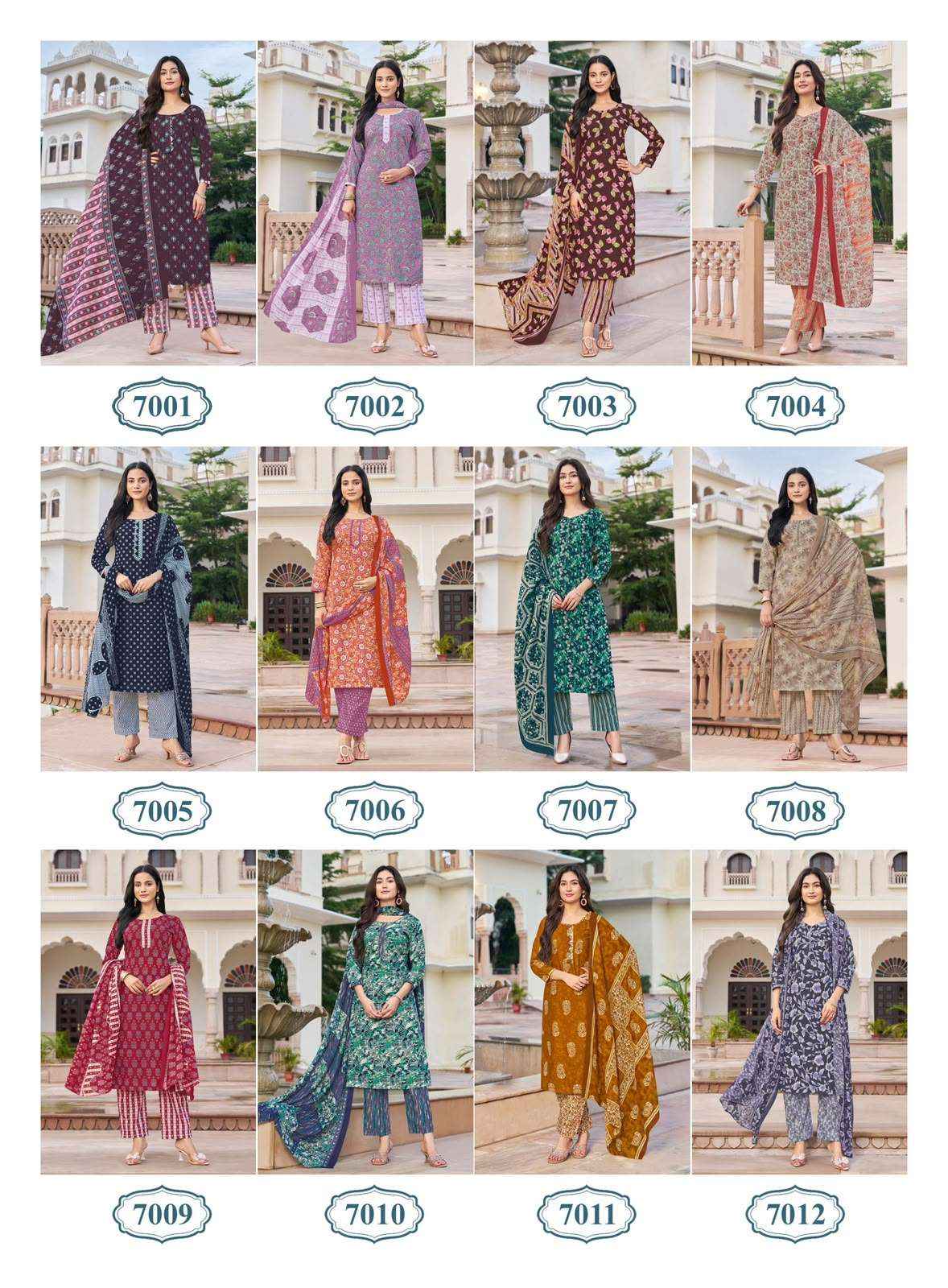 Kanika Priyanshi Vol 7 Readymade Suits 12 Pcs Catalogue