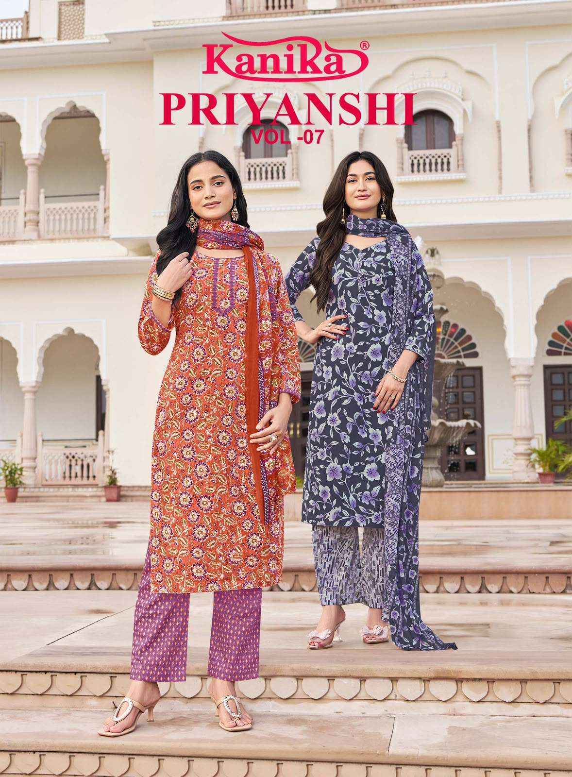 Kanika Priyanshi Vol 7 Readymade Suits 12 Pcs Catalogue