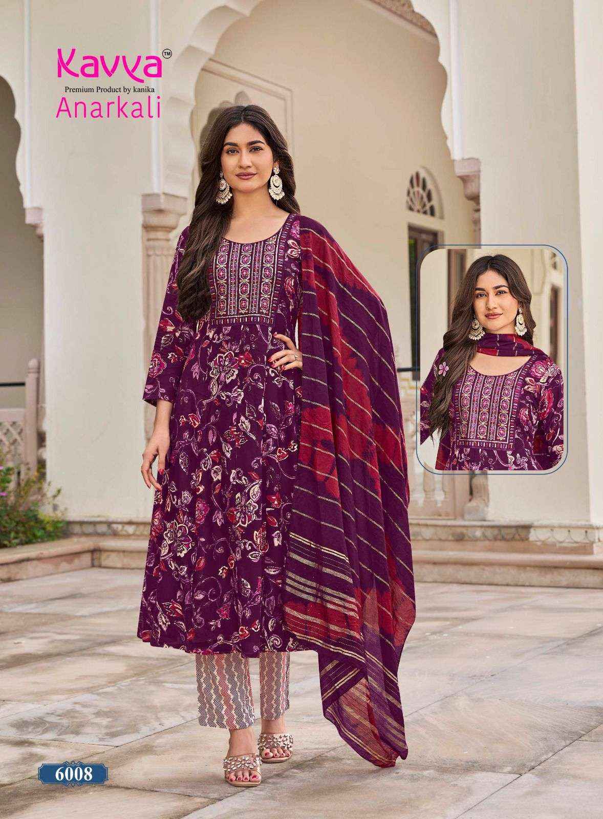 Kavya Anarkali Vol 6 Readymade Suits Wholesale Catalogue Surat 10 Pcs Catalogue