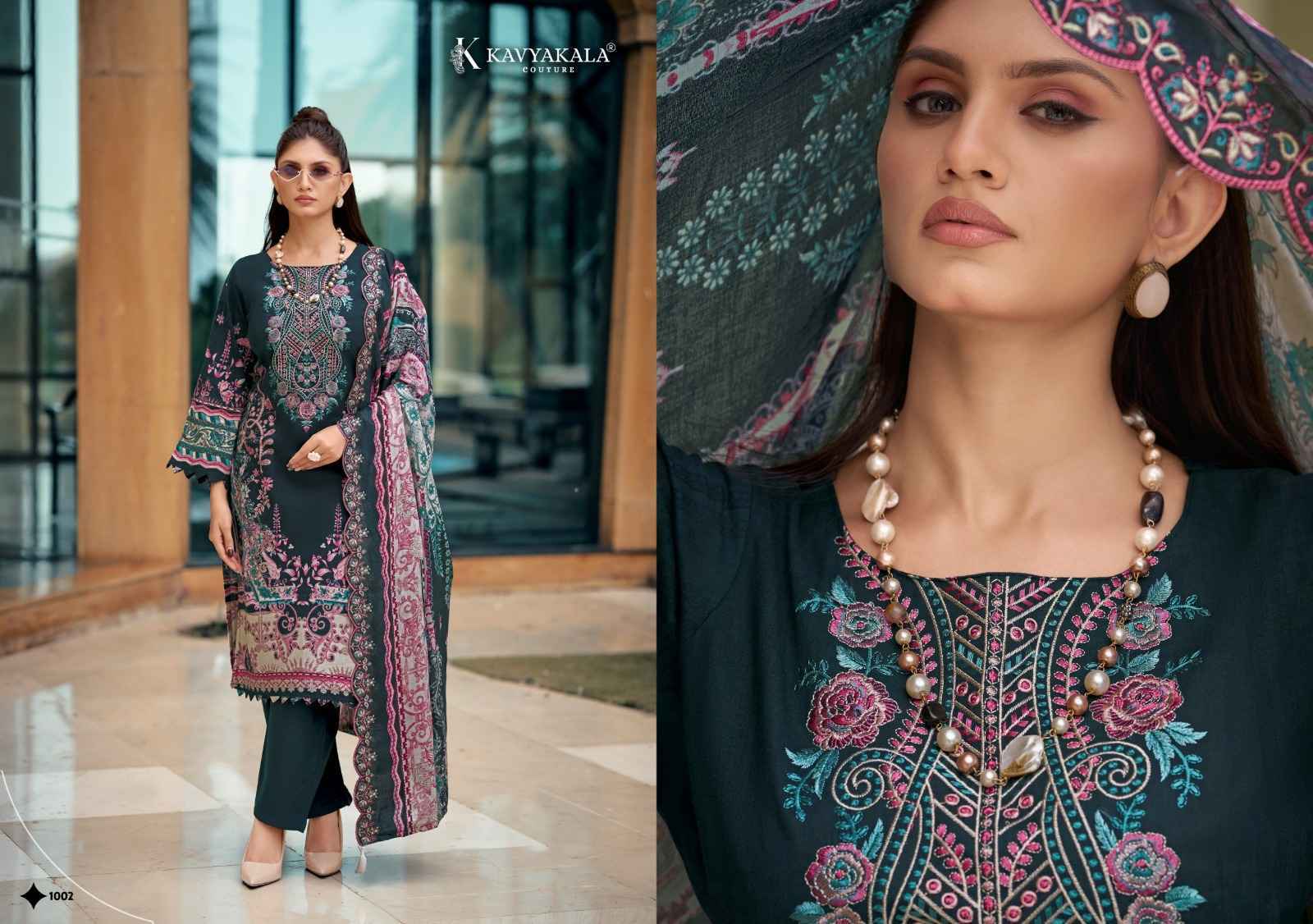 Kavyakala Anarkali Vol 27 Lawn Cotton Dress Material 8 pcs Catalog 