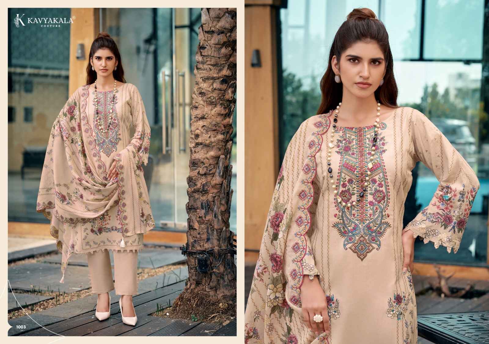 Kavyakala Anarkali Vol 27 Lawn Cotton Dress Material 8 pcs Catalog 