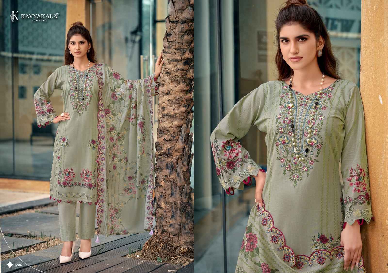 Kavyakala Anarkali Vol 27 Lawn Cotton Dress Material 8 pcs Catalog 