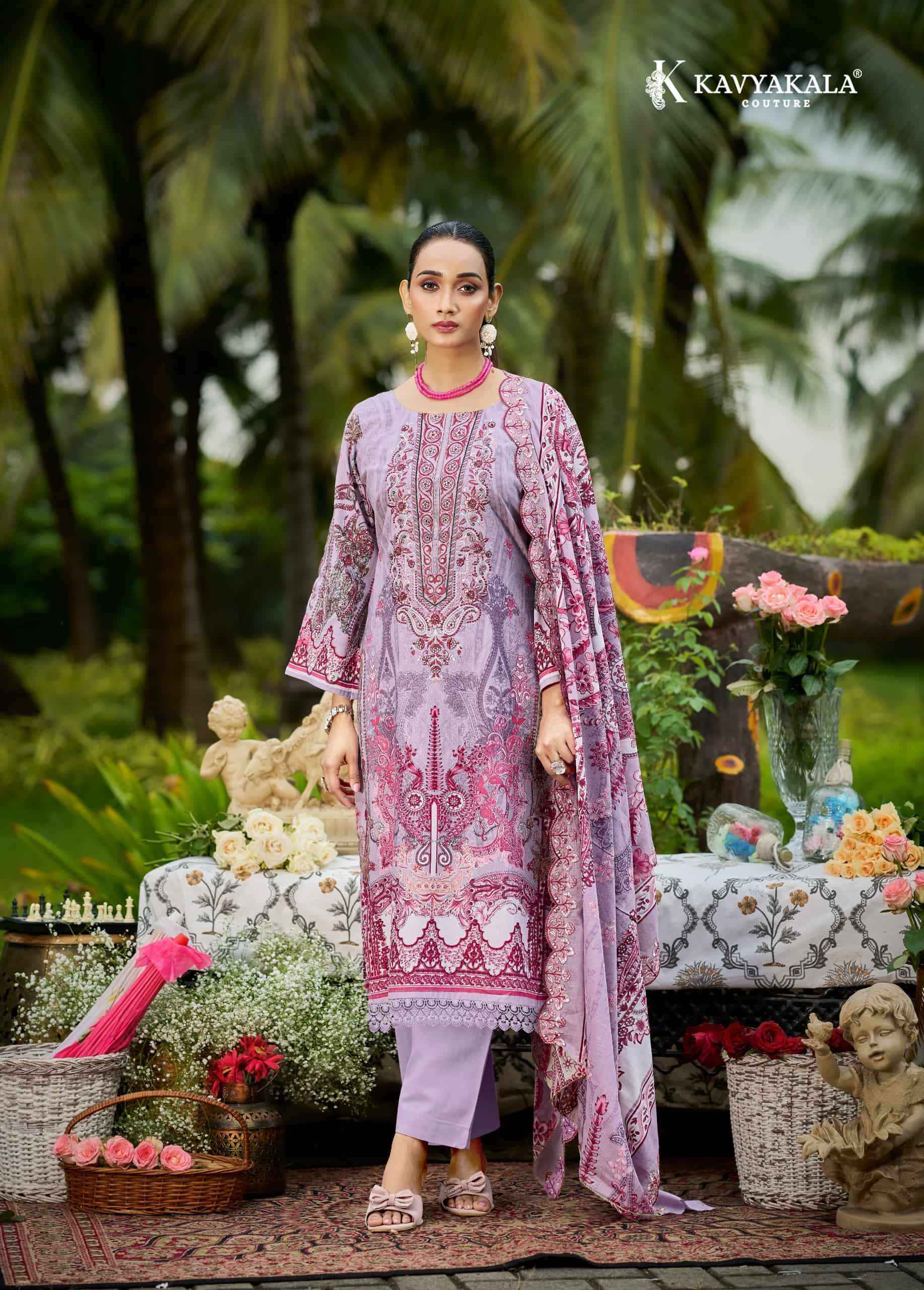 Kavyakala Anarkali Vol 28 Dress Material With Price 8 Pcs Catalog