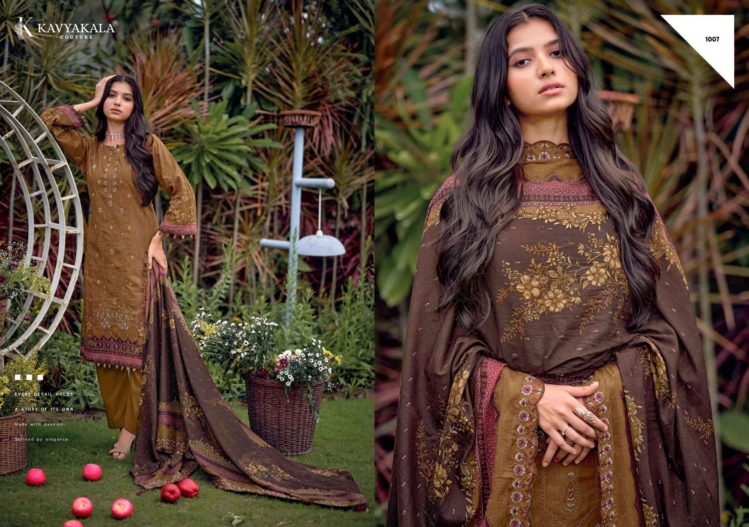 Kavyakala Bin Saeed Vol 12 Pure Cambric Dress Material 8 Pcs Catalogue