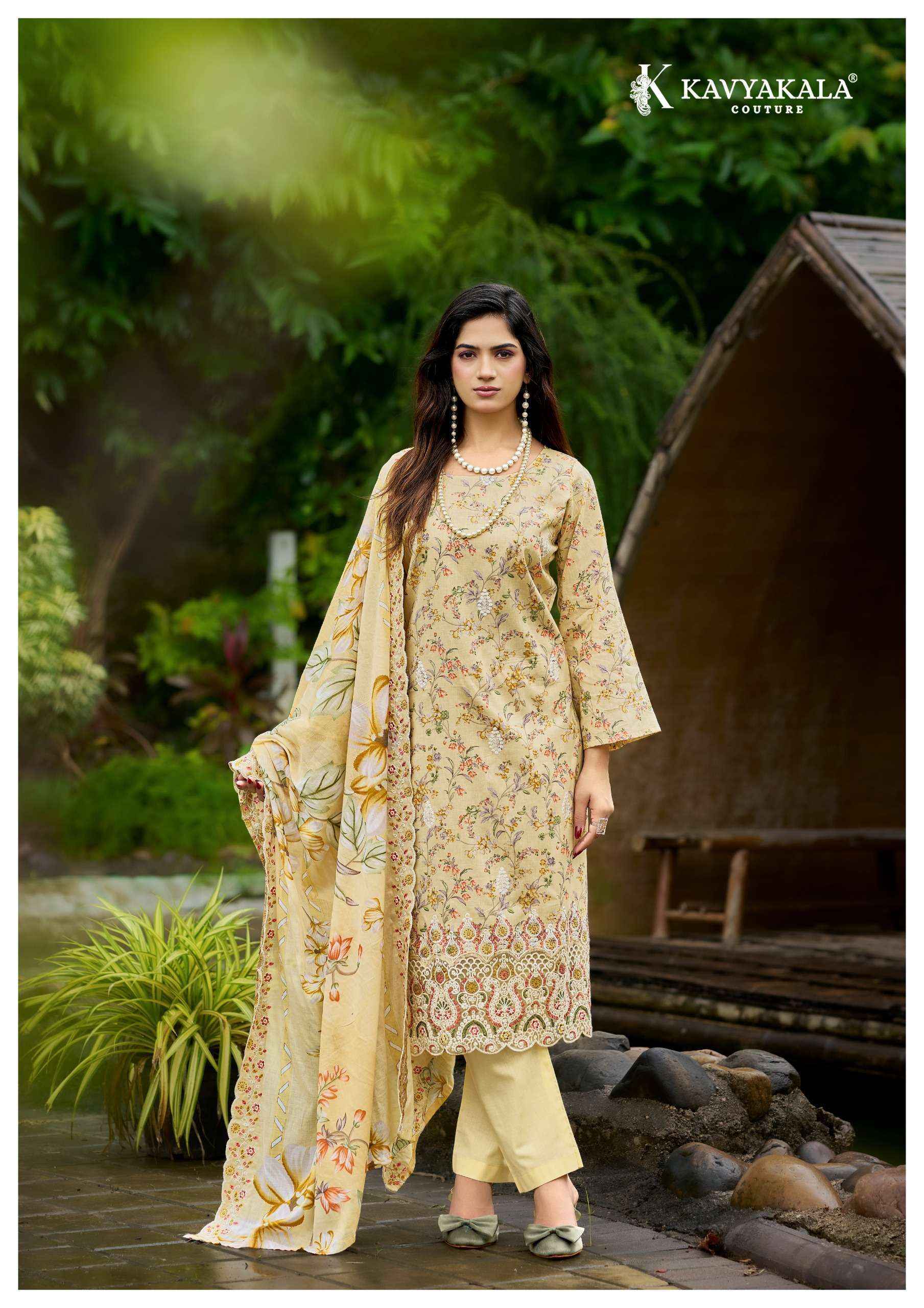 KAVYAKALA NIRMOHI VOL 5 LAWN COTTON DRESS MATERIAL 8 PCS SET