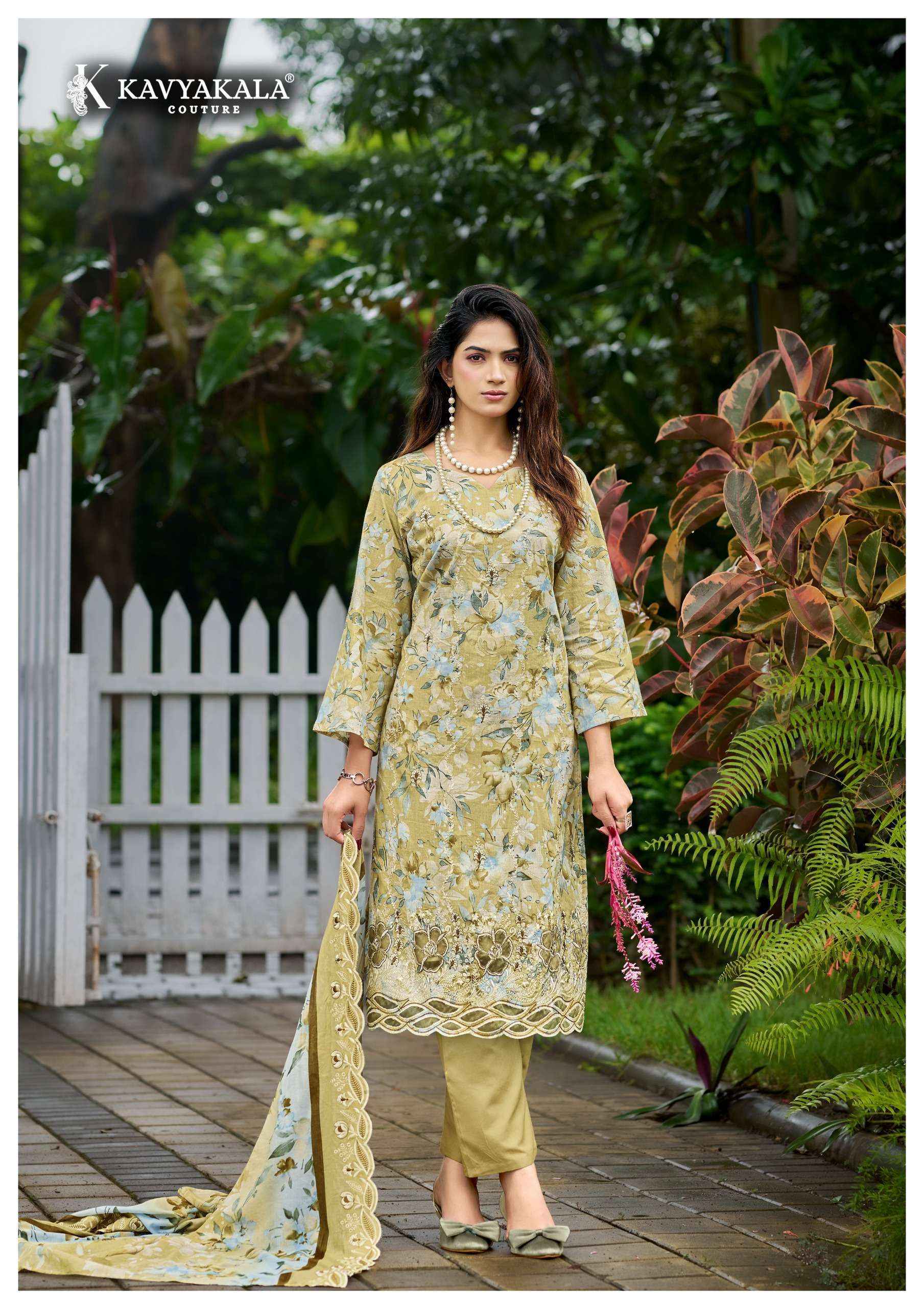 KAVYAKALA NIRMOHI VOL 5 LAWN COTTON DRESS MATERIAL 8 PCS SET
