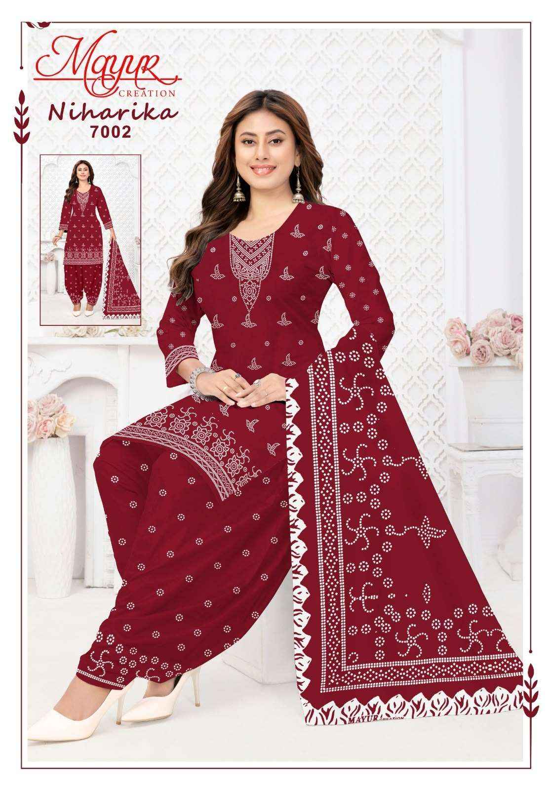 Mayur Niharika Vol 7 Pure Cotton Dress Material _ Wholesale Factory Rate ( 10 Pcs Catalog )