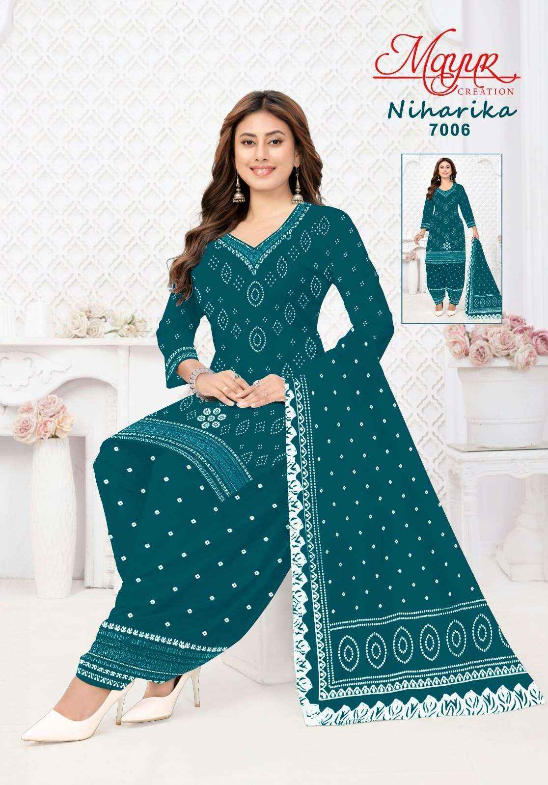 Mayur Niharika Vol 7 Pure Cotton Dress Material _ Wholesale Factory Rate ( 10 Pcs Catalog )
