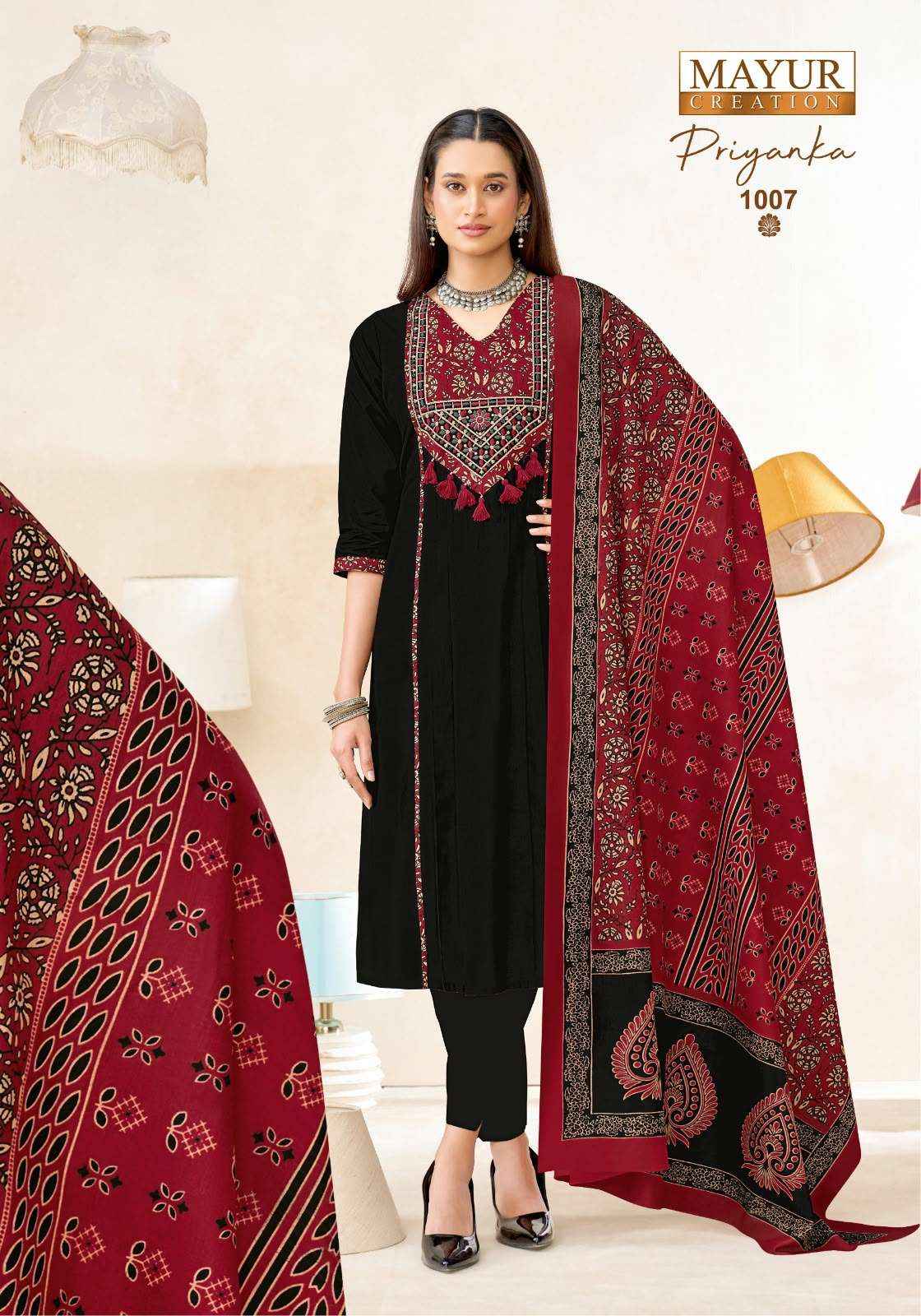 Mayur Priyanka Vol 1 Pure Cotton Readymade Suits 8 Pcs