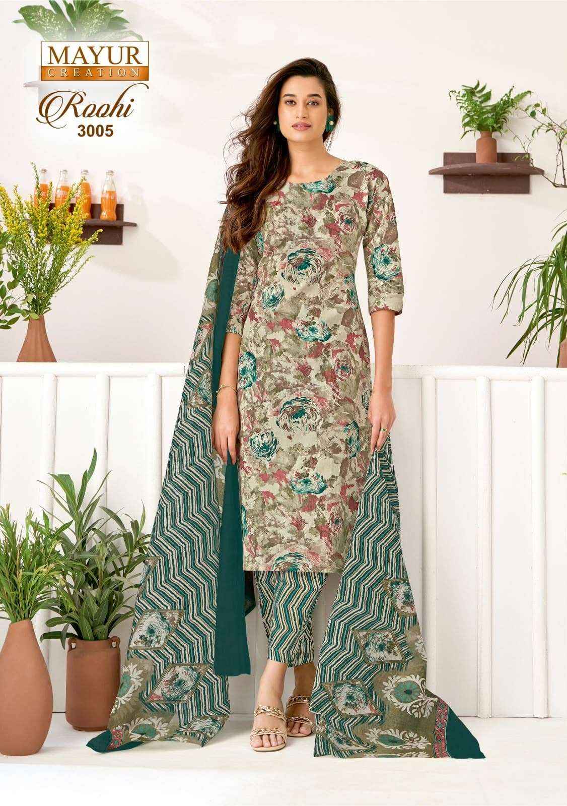 Mayur Roohi Vol 3 Pure Cotton Dress Material Wholesale Price10 Pcs Catalog