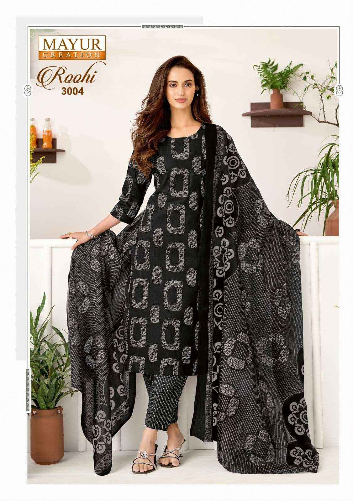 Mayur Roohi Vol 3 Pure Cotton Dress Material Wholesale Price10 Pcs Catalog
