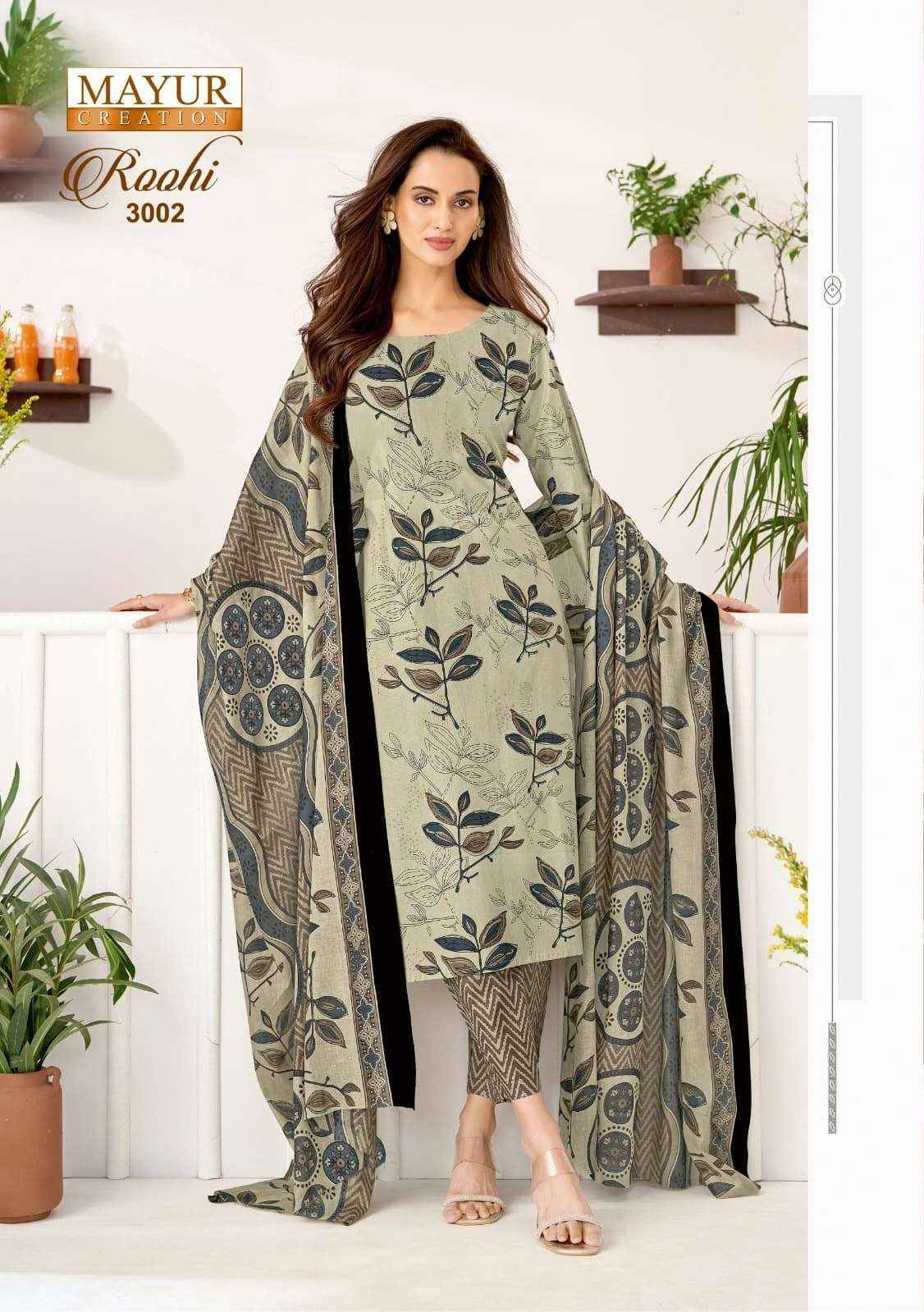 Mayur Roohi Vol 3 Pure Cotton Dress Material Wholesale Price10 Pcs Catalog