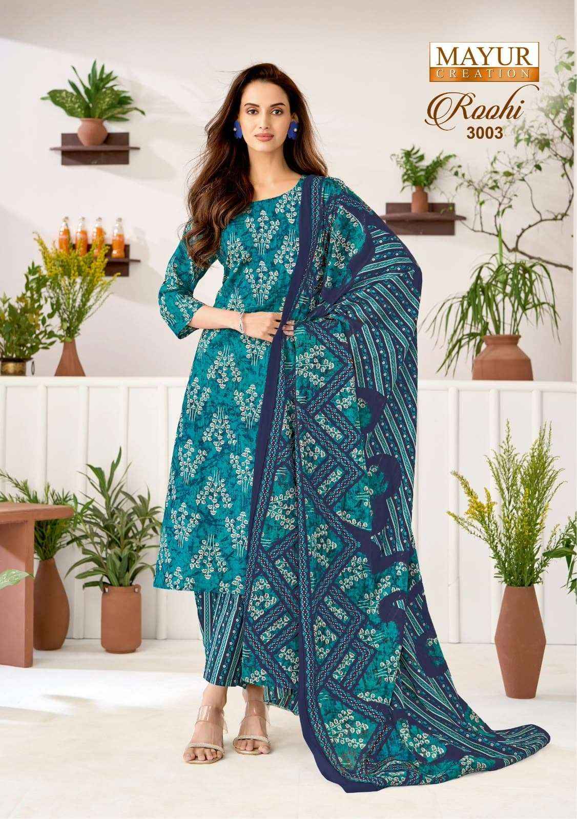 Mayur Roohi Vol 3 Pure Cotton Dress Material Wholesale Price10 Pcs Catalog
