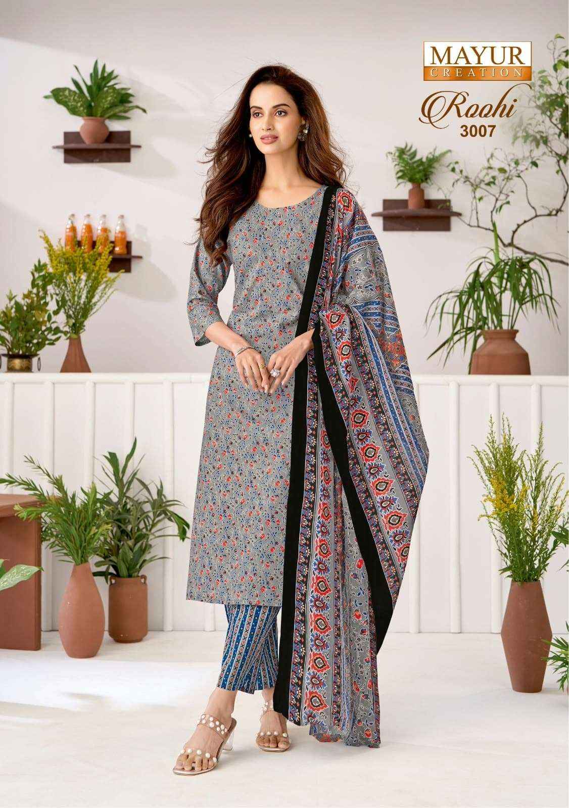 Mayur Roohi Vol 3 Pure Cotton Dress Material Wholesale Price10 Pcs Catalog