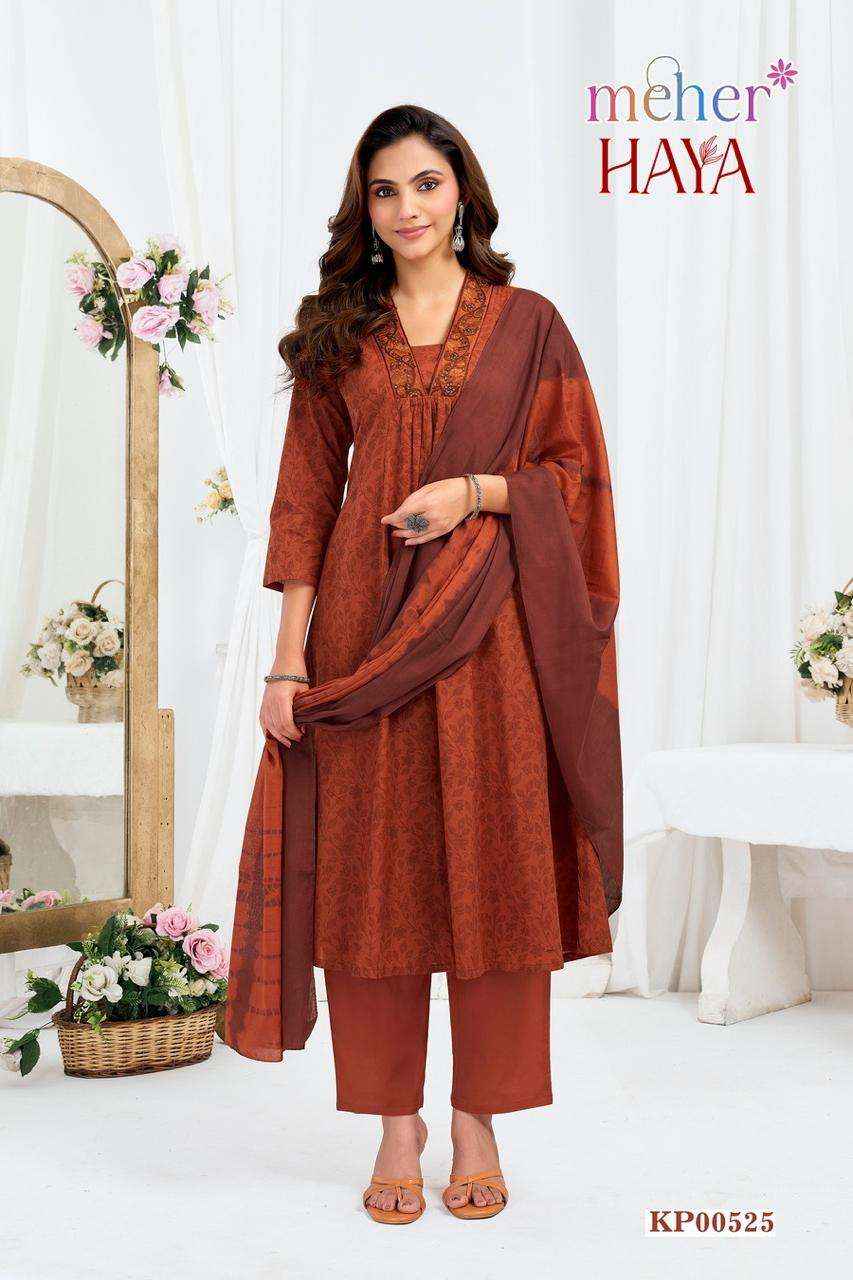 Meher Haya Readymade Fancy 3 Pec Pair Catalog _ Wholesale Factory Rate ( 6 Pcs Catalog )