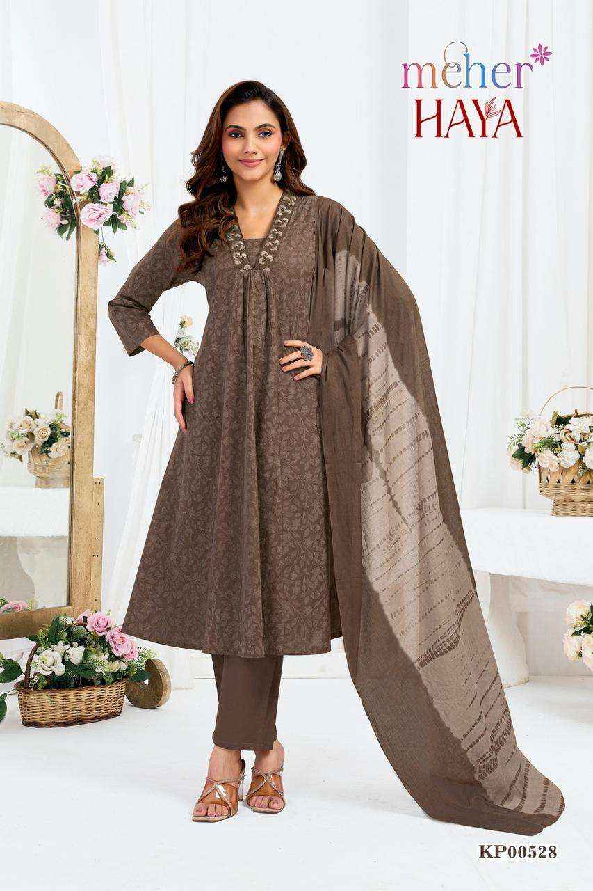 Meher Haya Readymade Fancy 3 Pec Pair Catalog _ Wholesale Factory Rate ( 6 Pcs Catalog )