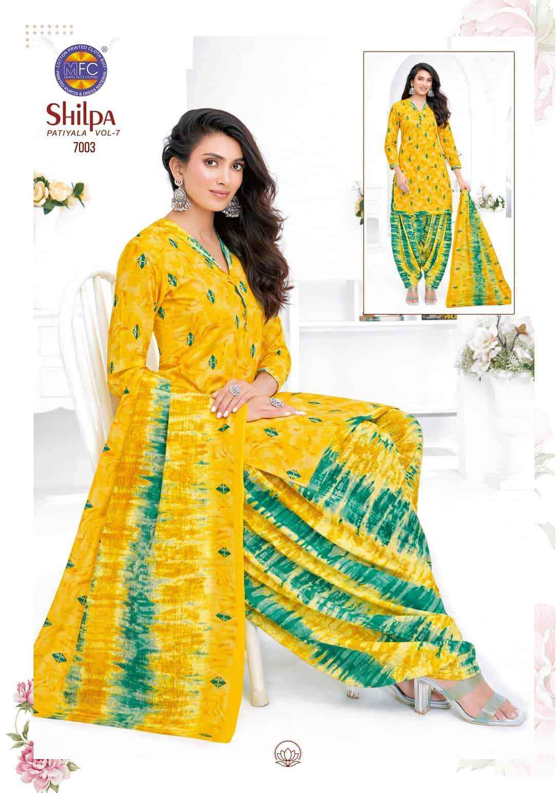 Mfc Shilpa Vol 7 Heavy Cotton Dress Material Wholesale Price 12 Pcs Catalog