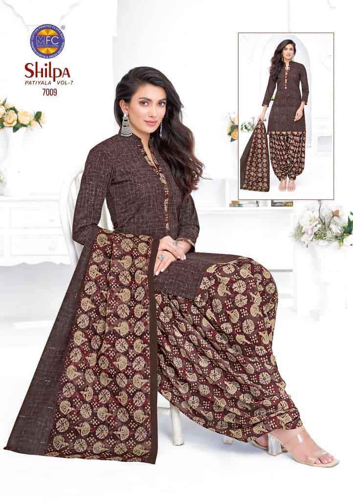 Mfc Shilpa Vol 7 Heavy Cotton Dress Material Wholesale Price 12 Pcs Catalog