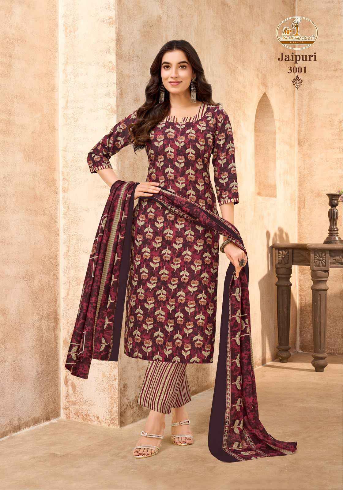 Miss World Choice Jaipuri Vol 3 Readymade Cotton Dress _ Wholesale Factory Rate ( 10 Pcs Catalog )