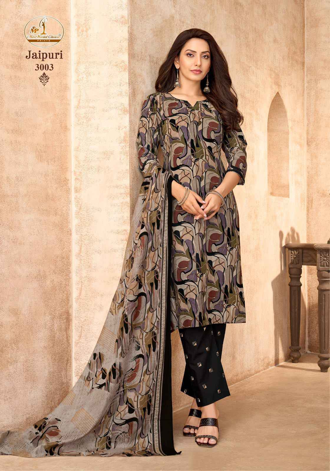 Miss World Choice Jaipuri Vol 3 Readymade Cotton Dress _ Wholesale Factory Rate ( 10 Pcs Catalog )