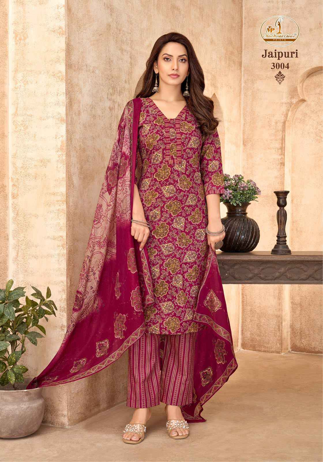 Miss World Choice Jaipuri Vol 3 Readymade Cotton Dress _ Wholesale Factory Rate ( 10 Pcs Catalog )