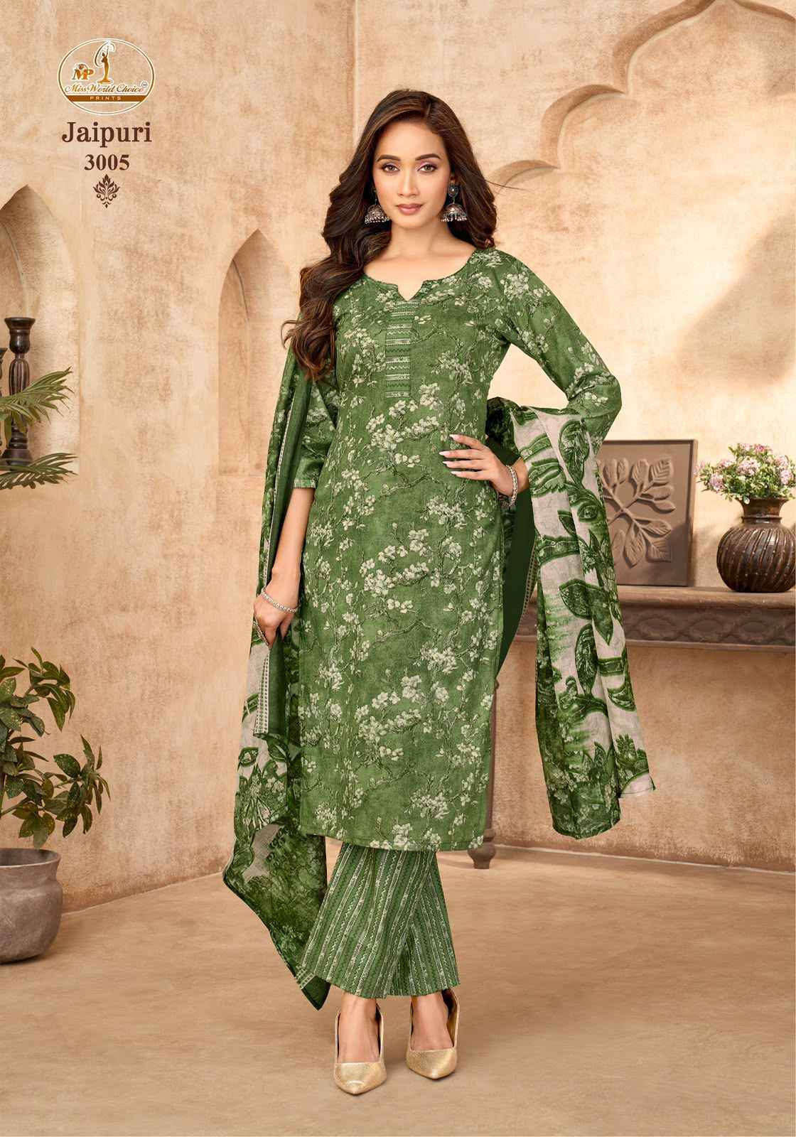 Miss World Choice Jaipuri Vol 3 Readymade Cotton Dress _ Wholesale Factory Rate ( 10 Pcs Catalog )