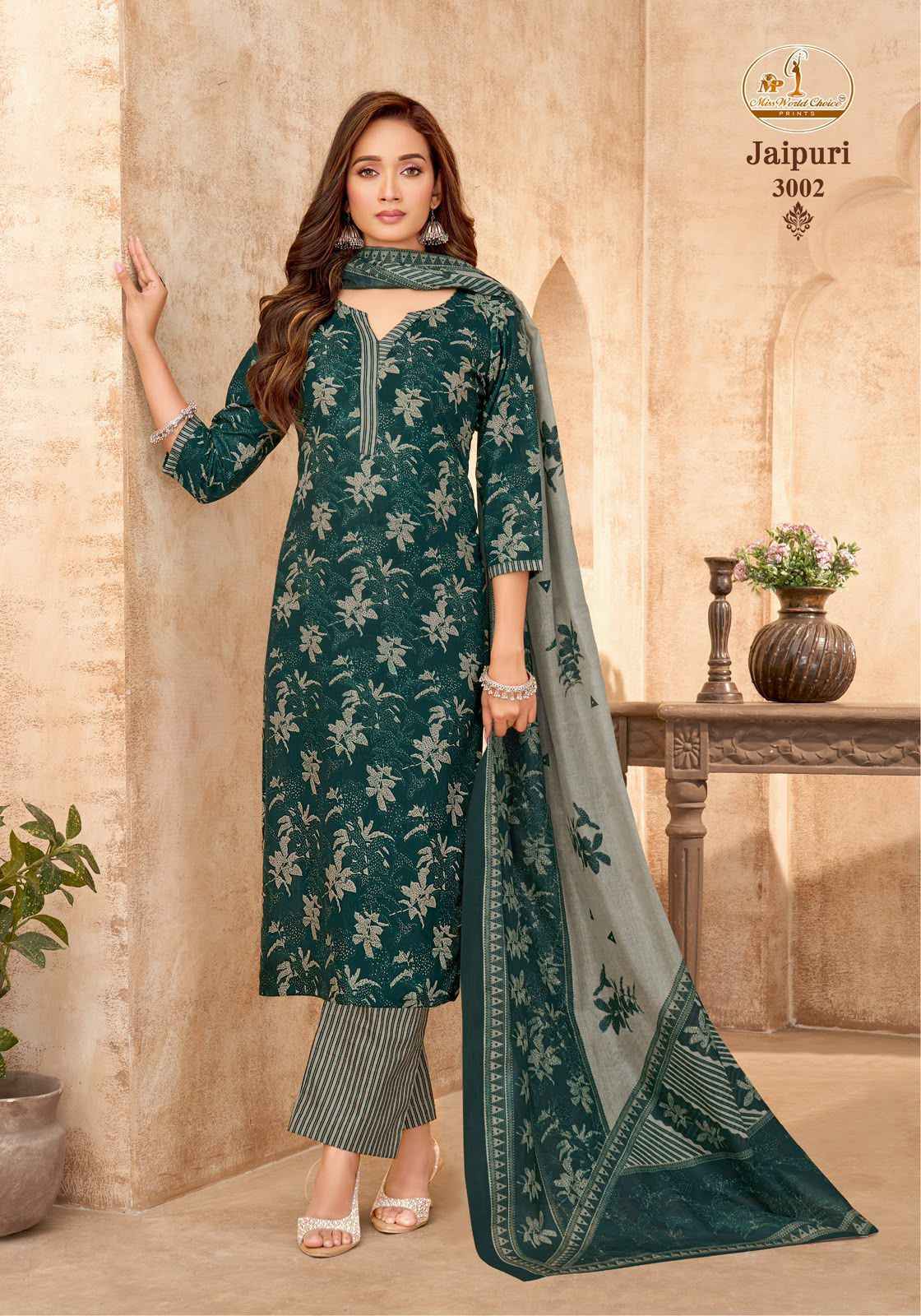 Miss World Choice Jaipuri Vol 3 Readymade Cotton Dress _ Wholesale Factory Rate ( 10 Pcs Catalog )