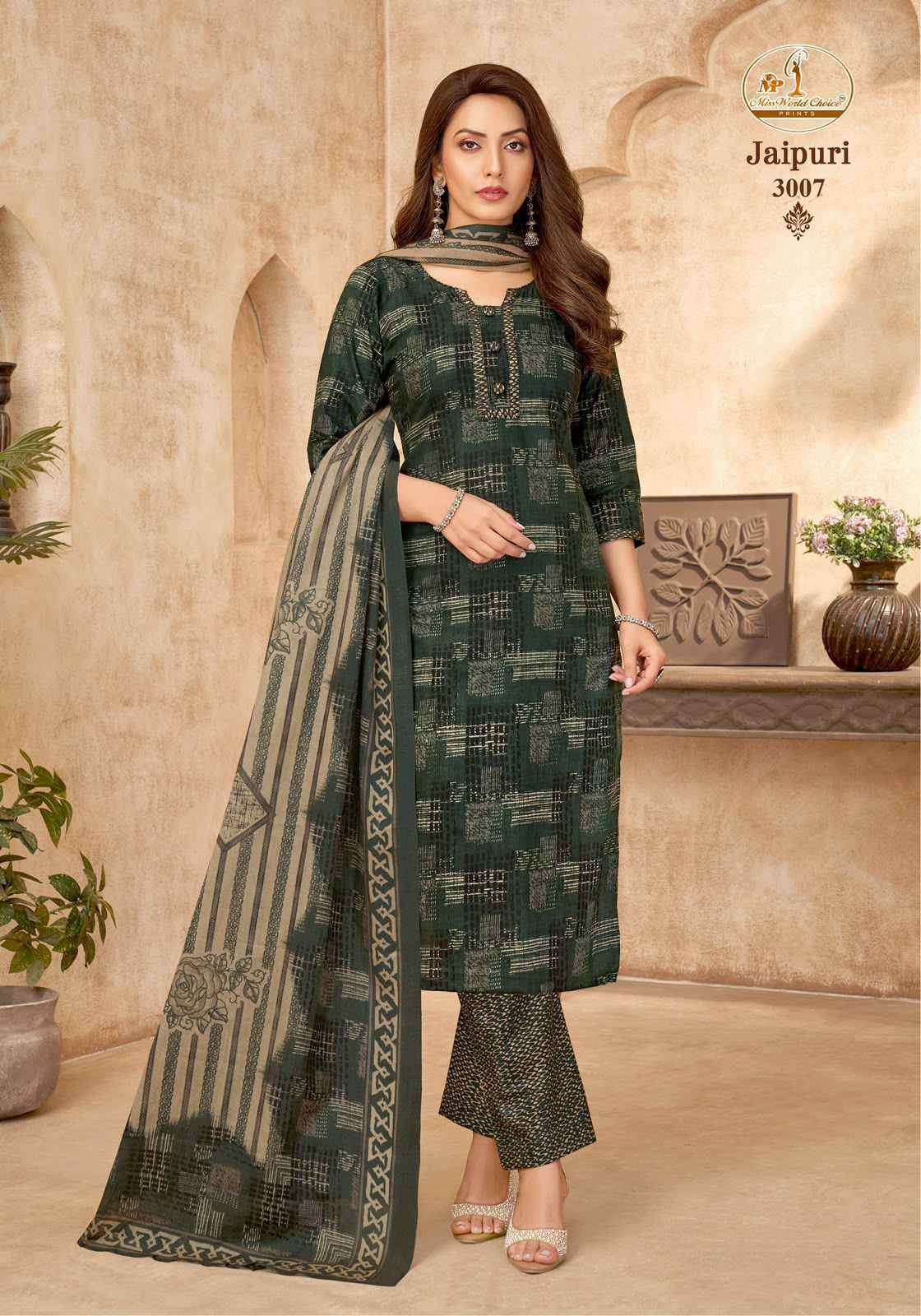 Miss World Choice Jaipuri Vol 3 Readymade Cotton Dress _ Wholesale Factory Rate ( 10 Pcs Catalog )