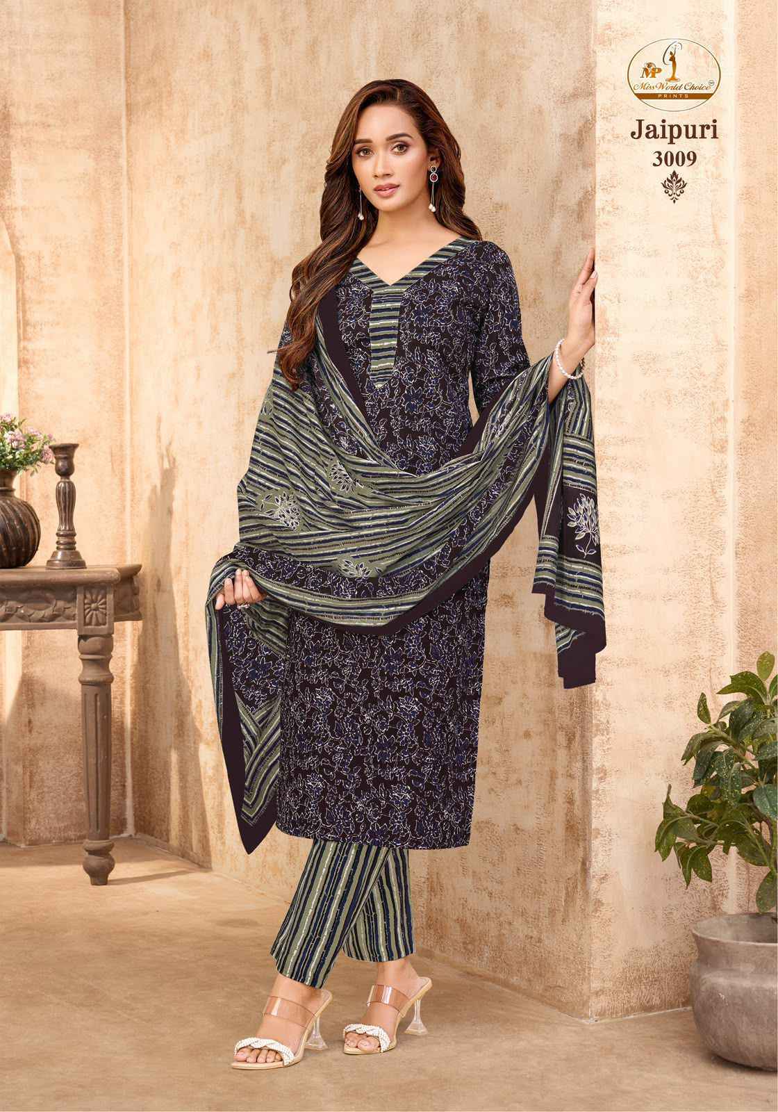 Miss World Choice Jaipuri Vol 3 Readymade Cotton Dress _ Wholesale Factory Rate ( 10 Pcs Catalog )