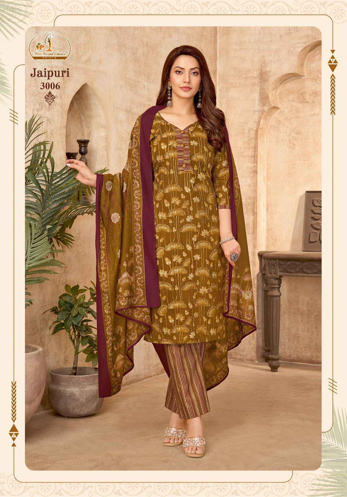 Miss World Choice Jaipuri Vol 3 Readymade Cotton Dress _ Wholesale Factory Rate ( 10 Pcs Catalog )