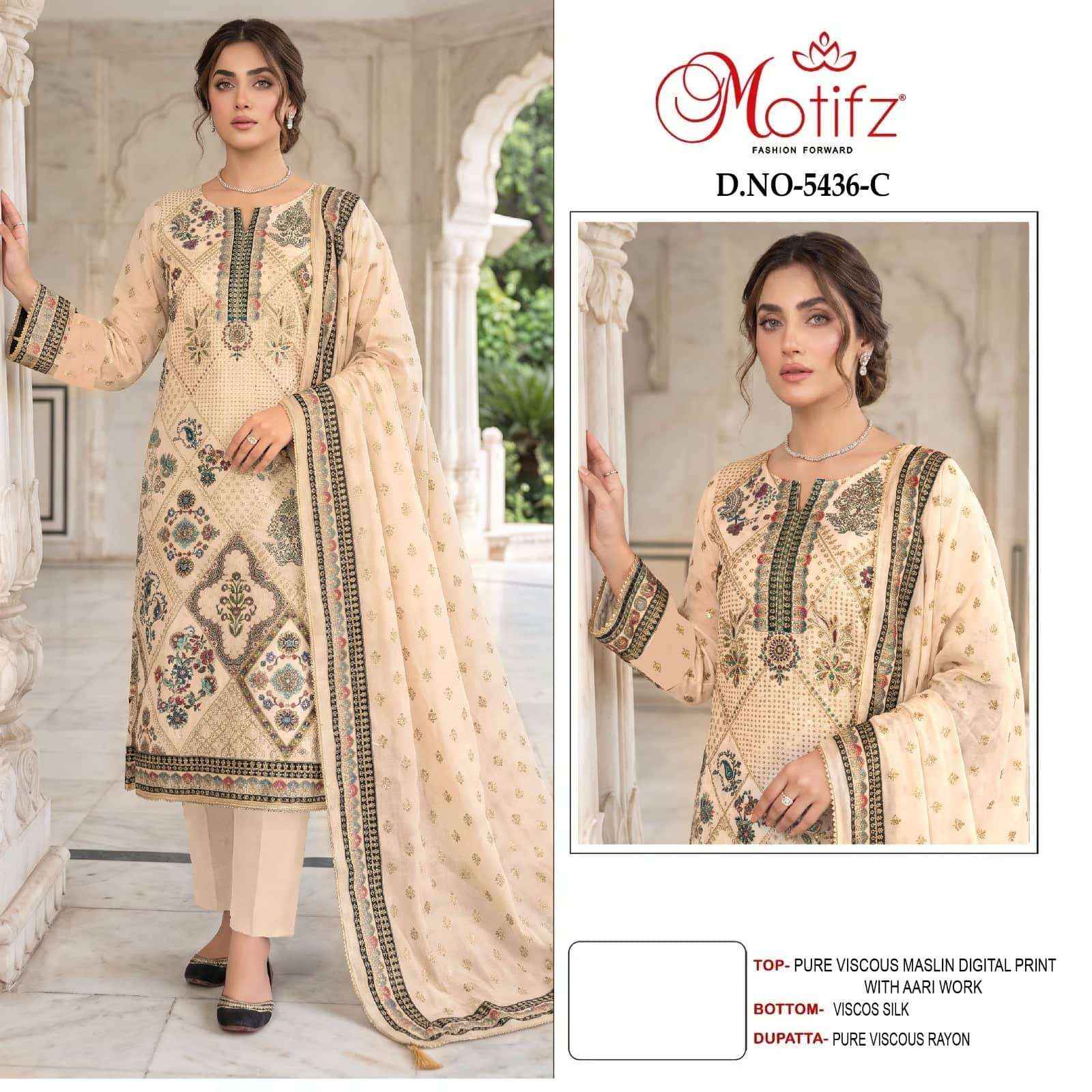 Motifz D 5436 Abcd Pakistani Salwar Kameez 4 Pcs Catalog